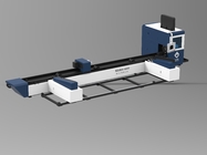 CNC Control Fiber Laser Pipe Cutting Machine , Silver Fiber Optic Laser Cutter