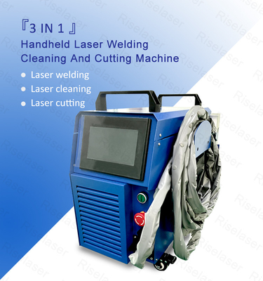 Hava Soğutma 800W 1200W 1500W 2000W 3 In 1 Küçük Lazer kaynak makinesi 35kg Metal kesme / temizleme için