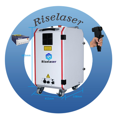 Çanta Fiber Lazer Temizleme Makinesi 100W 200W İnşaat Endüstrisi Çiftlik Endüstrisi
